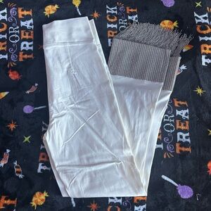 Rehab Lab What Happens in Vegas White Rhinestone Sparkly Tassle Pants